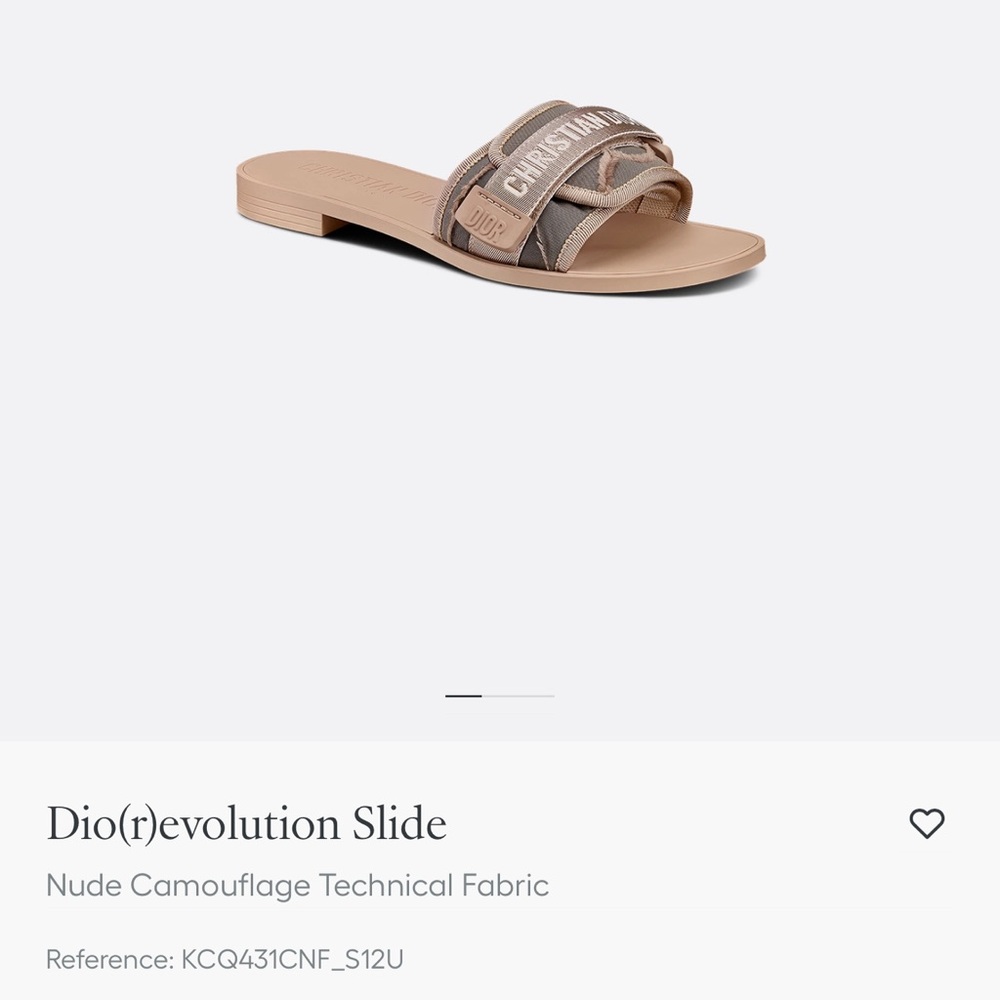 Dior Women's Nude Camouflage Slide